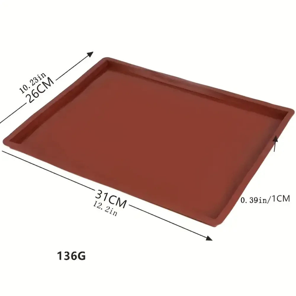 Reusable silicone baking mats for oven use