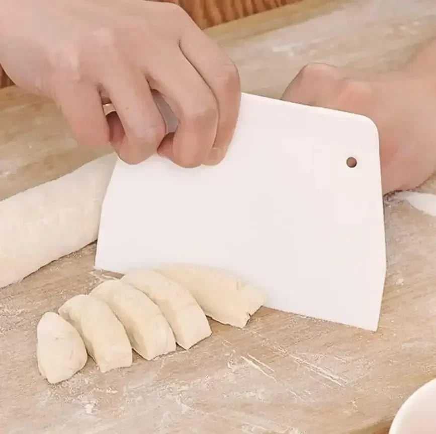 Multipurpose dough cutter bowl scraper kitchen tool