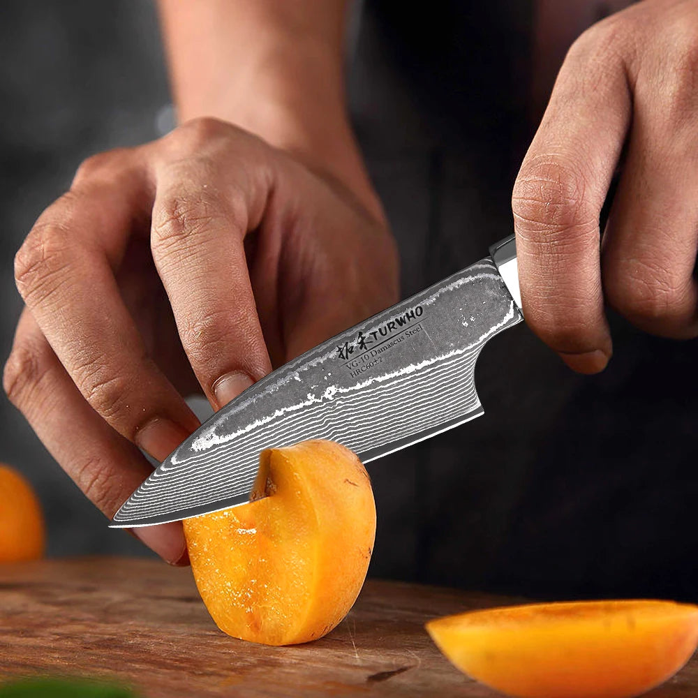 TURWHO 3 Paring Handmade Kitchen Knife 