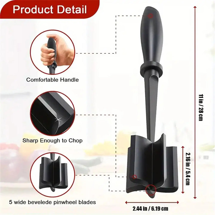 Ground beef smasher stainless steel kitchen tool
