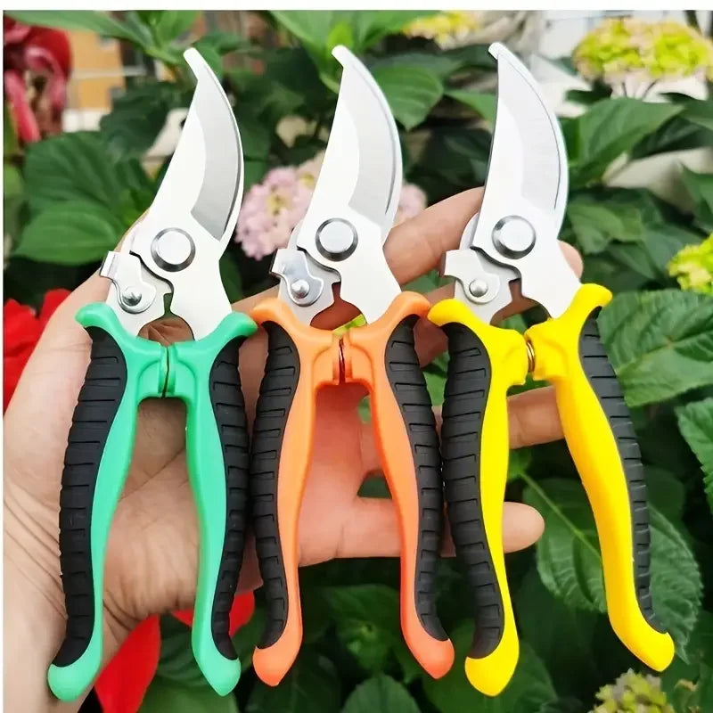 Horticultural pruning stainless steel scissor garden tool