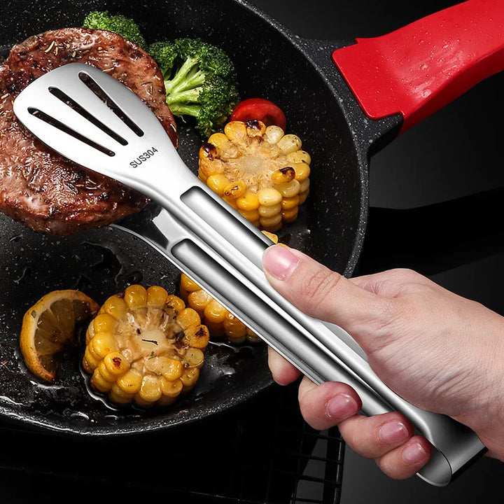 Stainless steel food tongs kitchen utensils