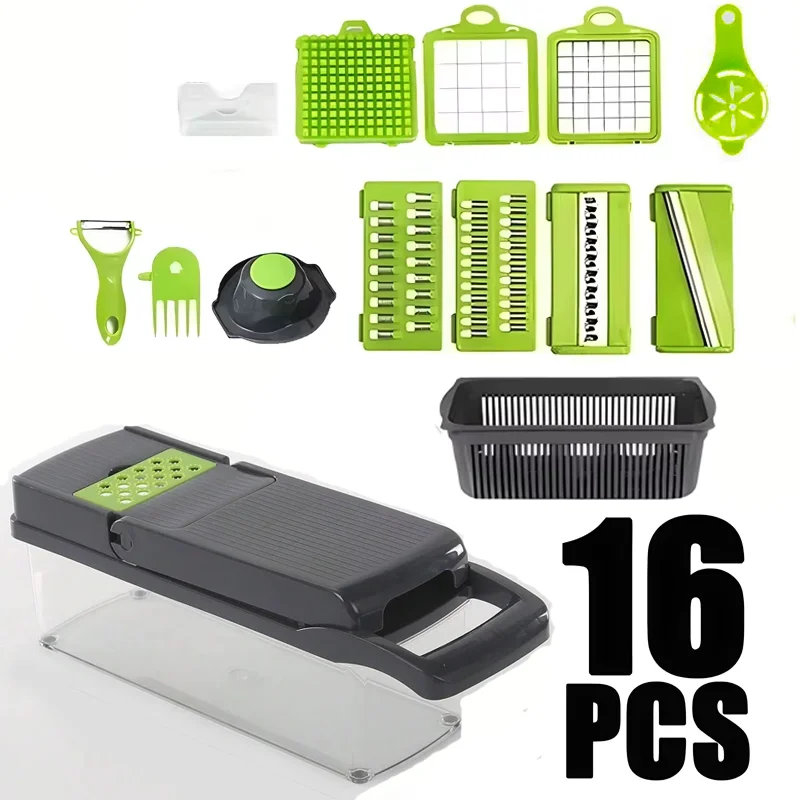Multifunctional portable kitchen chopper vegetable cutter