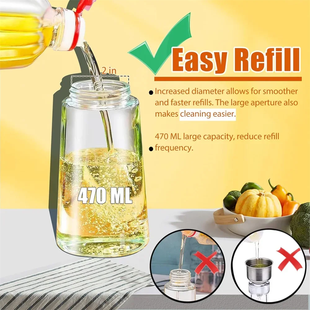 2-in-1 Olive Oil Sprayer & Pourer - 2-in-1 olive oil sprayer and pourer bottle
