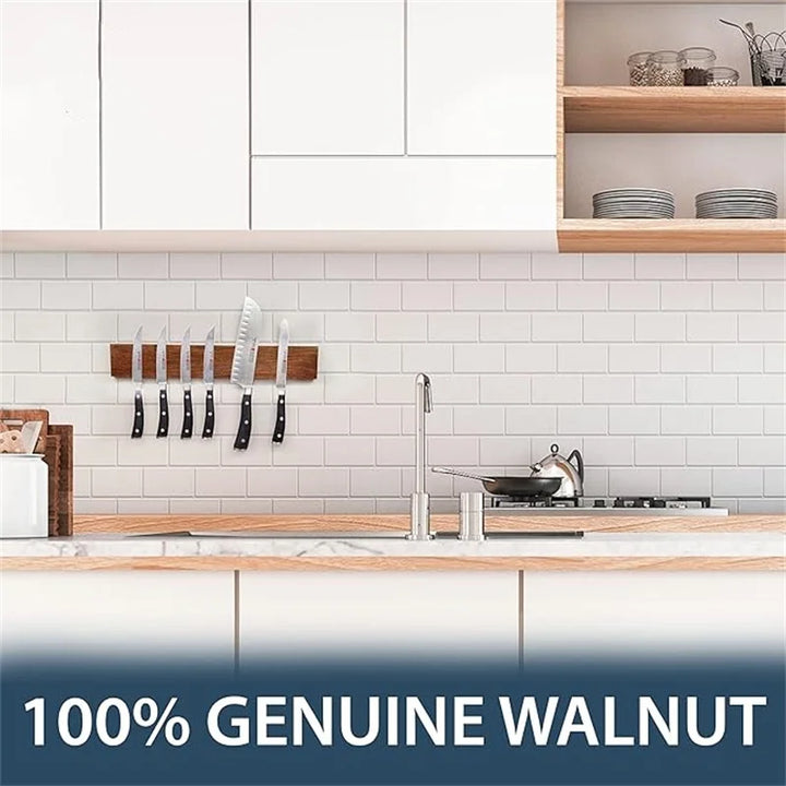Magnetic knife holder for wall kitchen storage rack