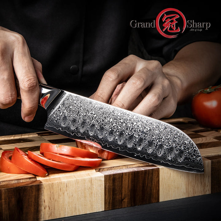 Grandsharp 7 inch santoku knife Japanese chef knife