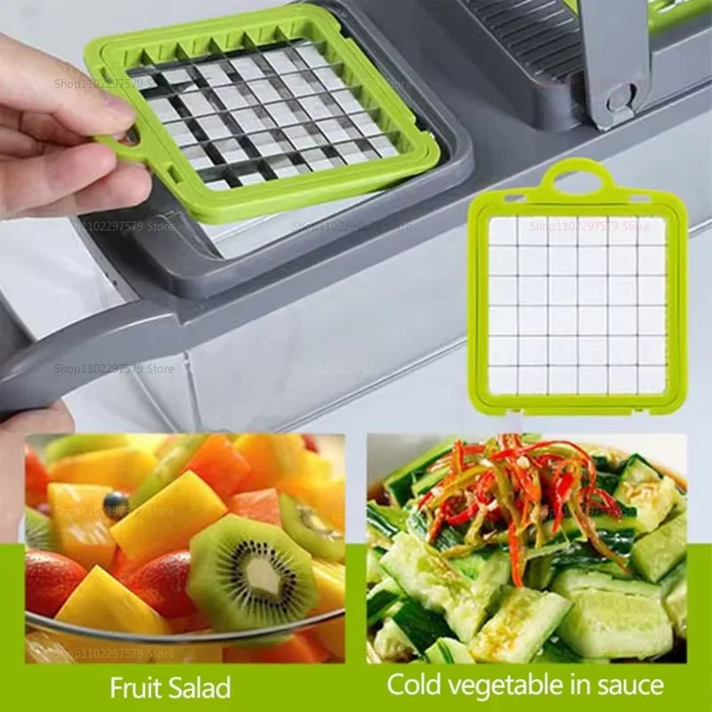 Multifunctional portable kitchen chopper vegetable cutter