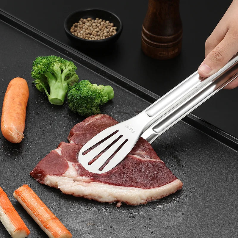 Stainless steel food tongs kitchen utensils