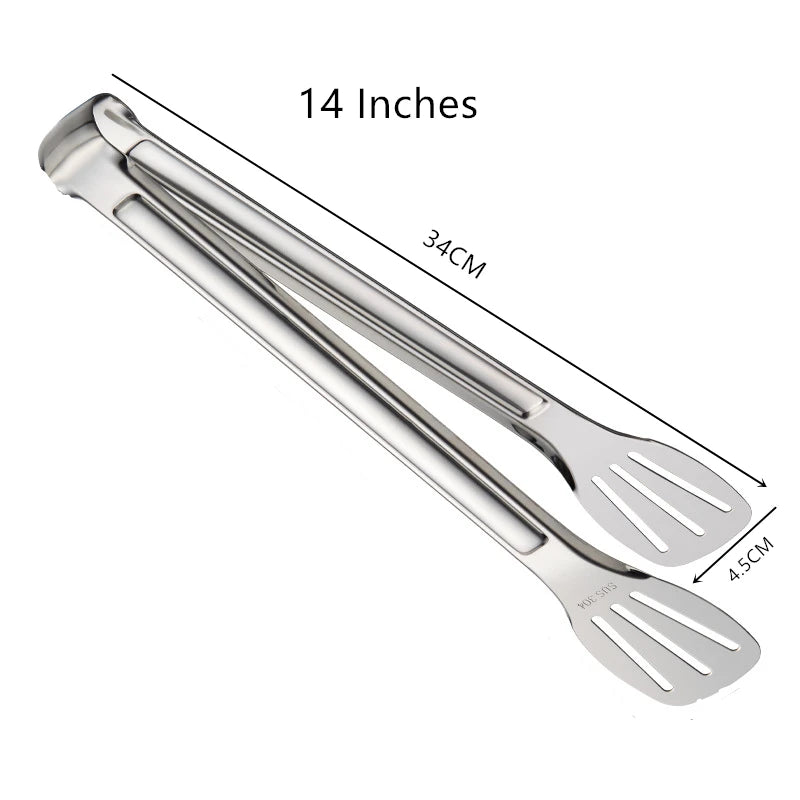 Stainless steel food tongs kitchen utensils