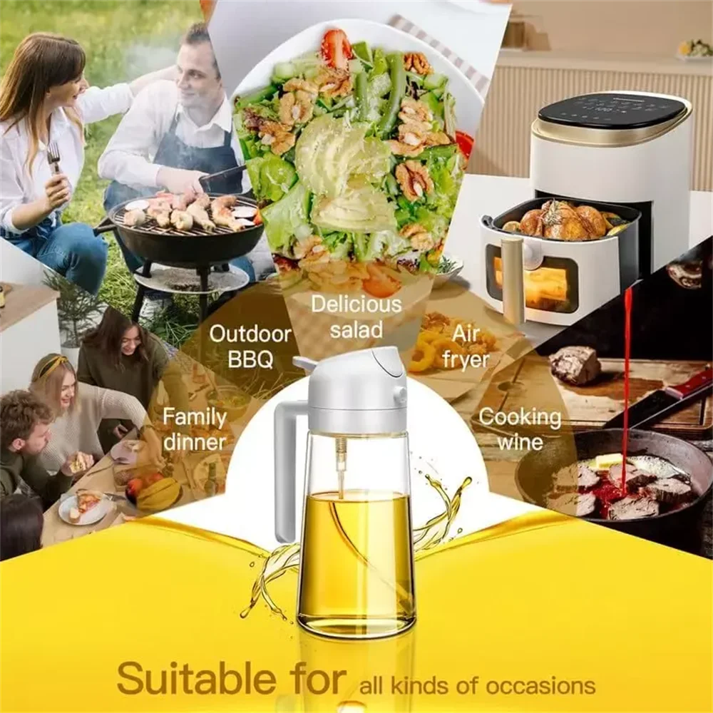 2-in-1 Olive Oil Sprayer & Pourer - 2-in-1 olive oil sprayer and pourer bottle