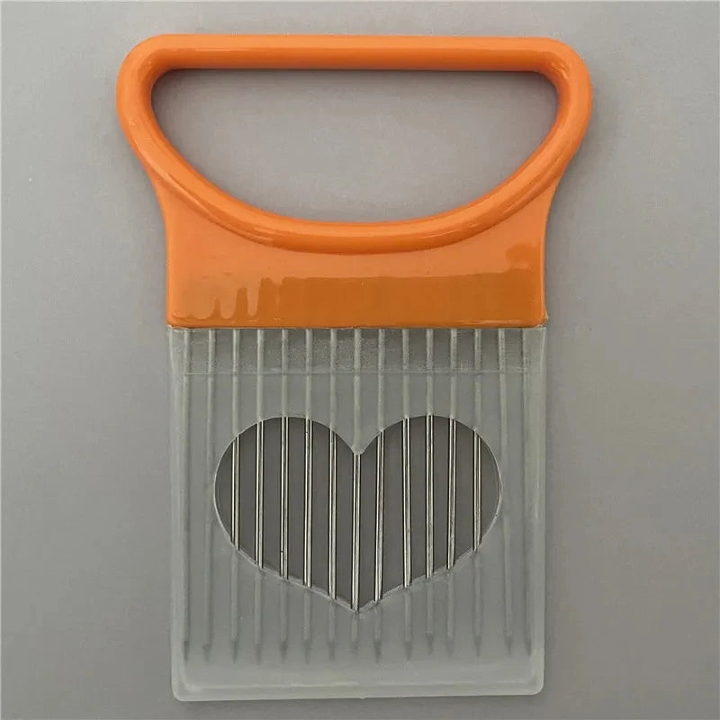 Stainless steel onion cutter holder kitchen tool