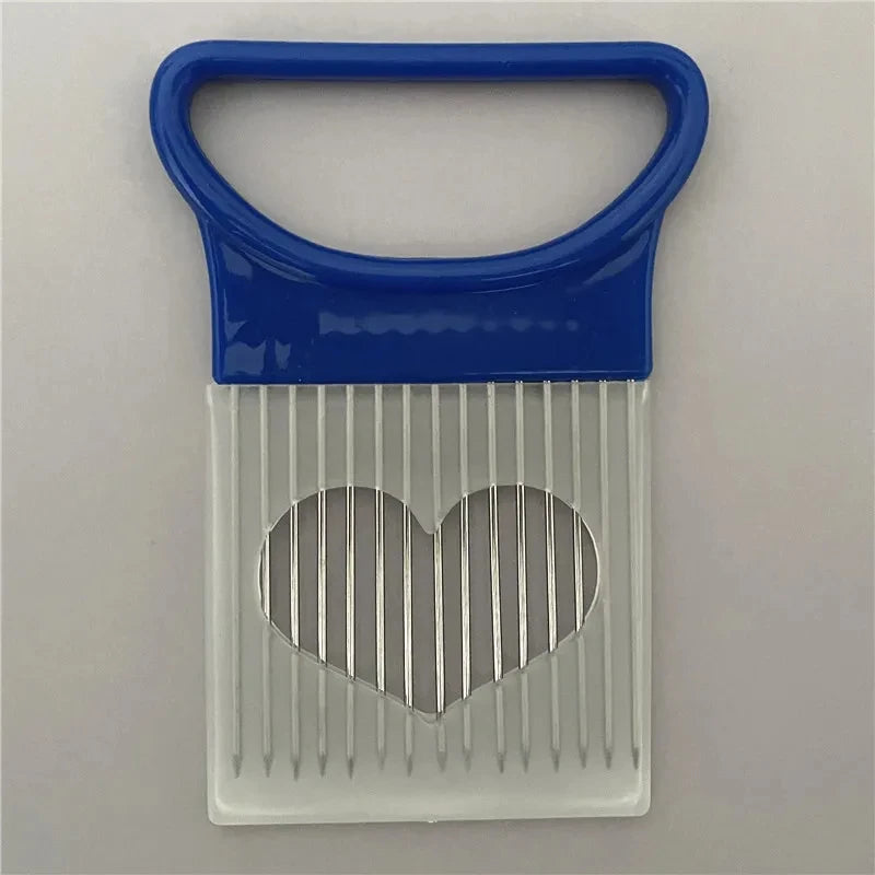 Stainless steel onion cutter holder kitchen tool
