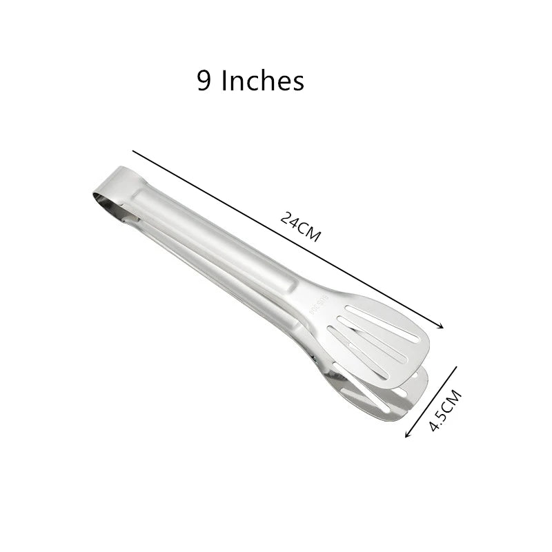Stainless steel food tongs kitchen utensils