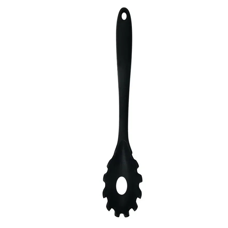 Silicone long handle spaghetti spoon kitchen utensil