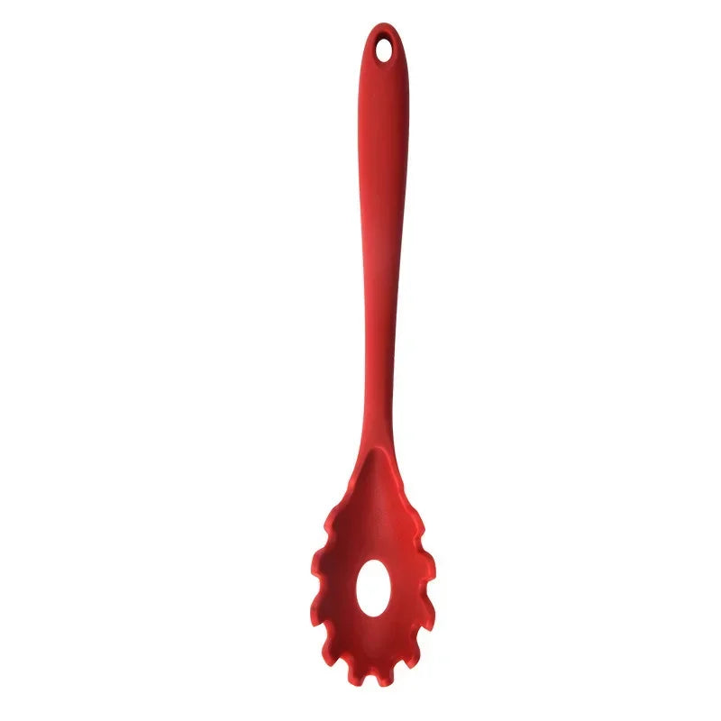 Silicone long handle spaghetti spoon kitchen utensil
