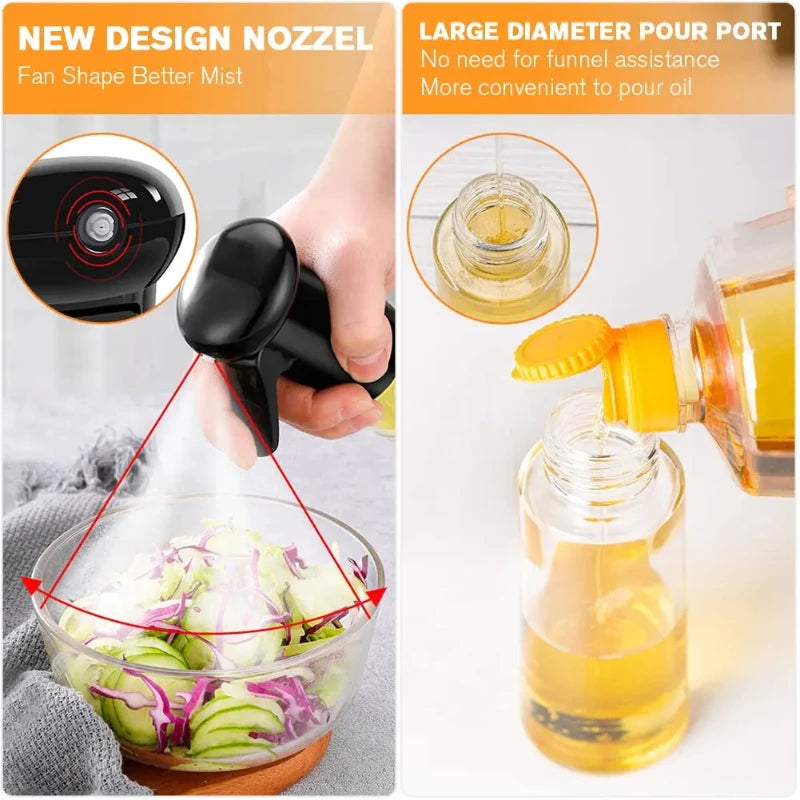 Cooking oil sprayer for kitchen use bottle