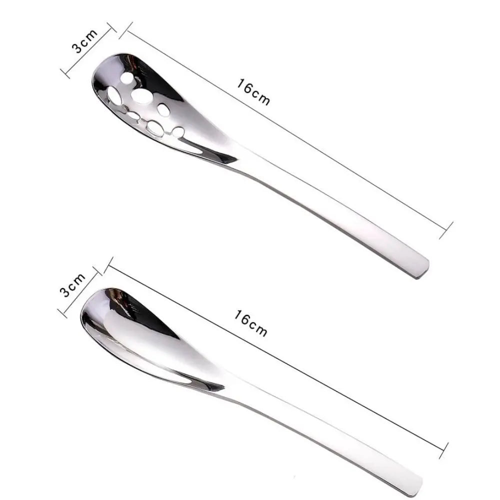 Stainless steel slotted spoon kitchen utensil