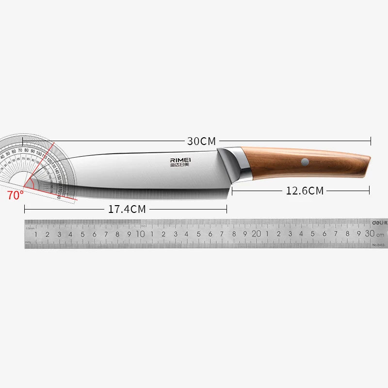 3-piece professional kitchen knife set stainless steel