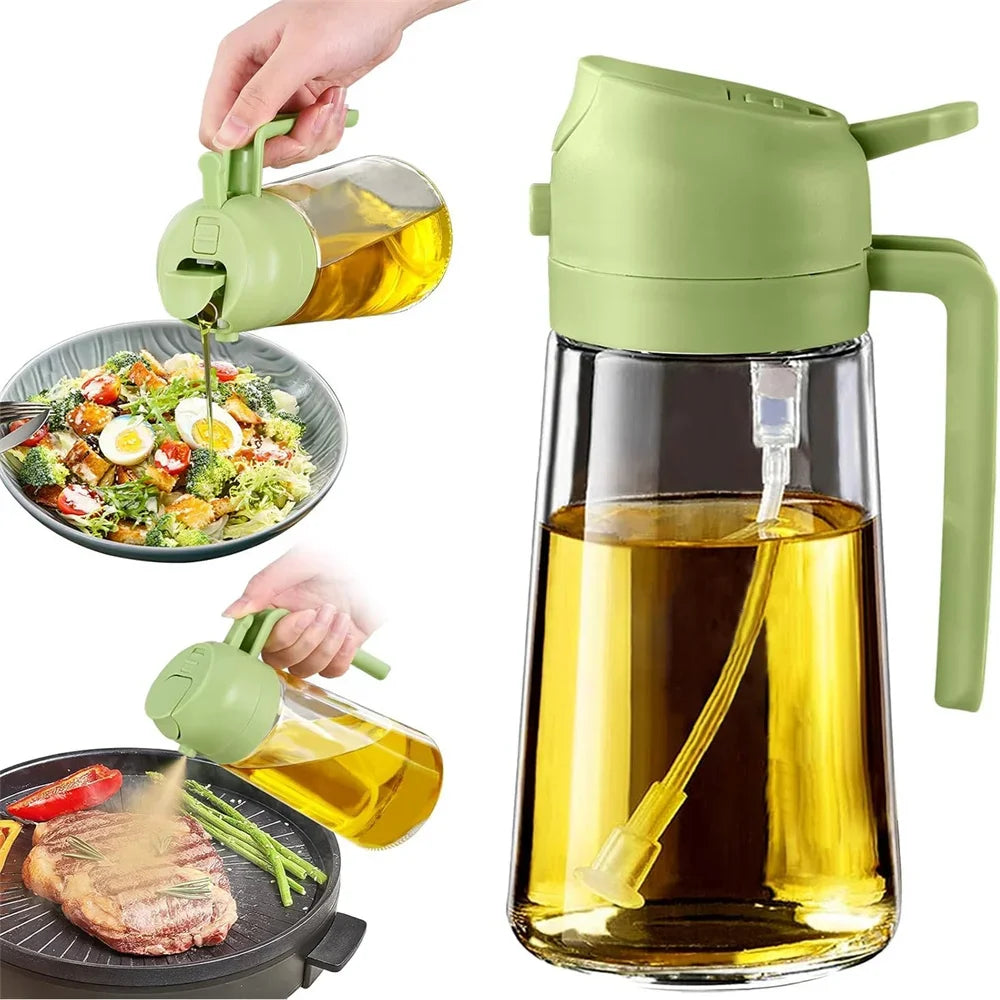 2-in-1 Olive Oil Sprayer & Pourer, 2-in-1 olive oil sprayer and pourer bottle