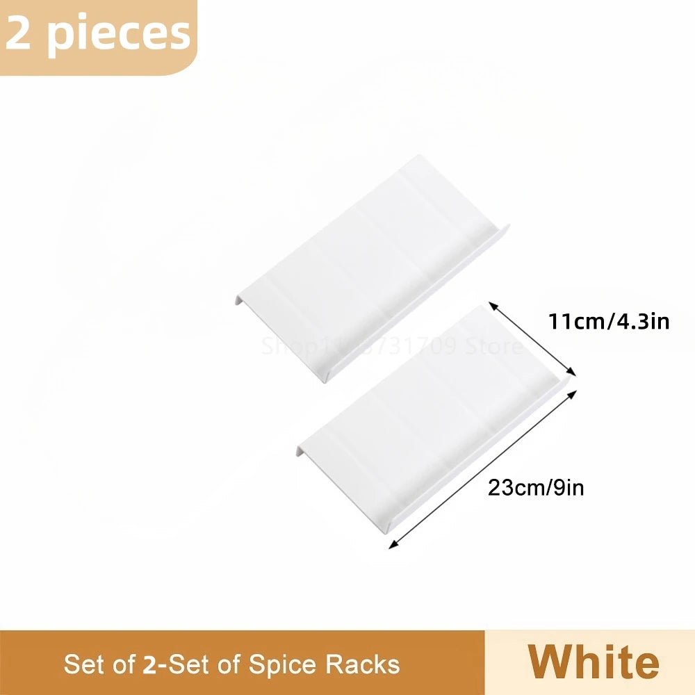 4-layer adjustable spice drawer organizer in kitchen