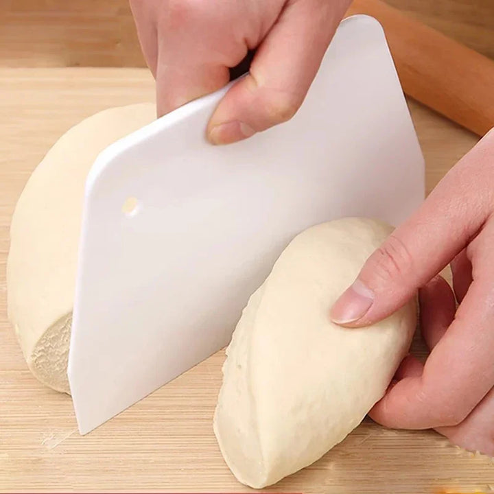 Multipurpose dough cutter bowl scraper kitchen tool