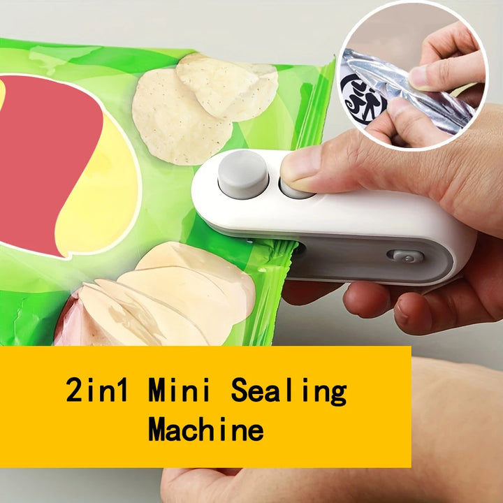 2-in-1 Mini Vacuum Sealing Machine - Mini vacuum sealing machine sealing food bag