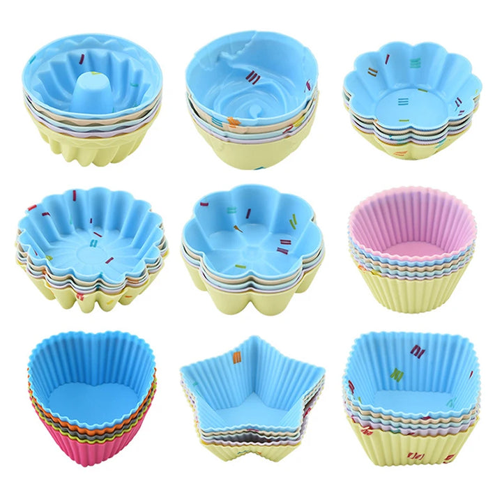 Silicone cake mold muffin cupcake set - Baking