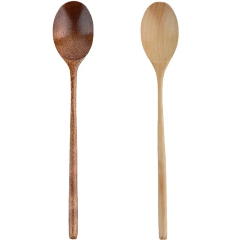 2pcs wooden spoon tableware kitchen cooking utensil tools