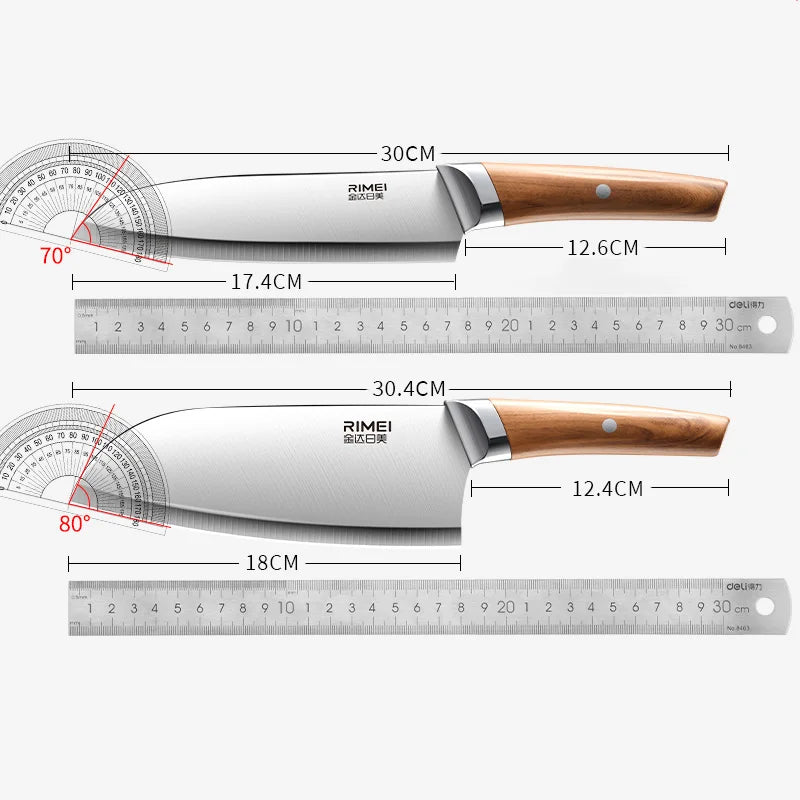 3-piece professional kitchen knife set stainless steel