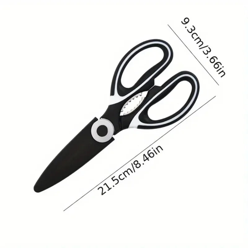 Multifunctional kitchen stainless steel scissors