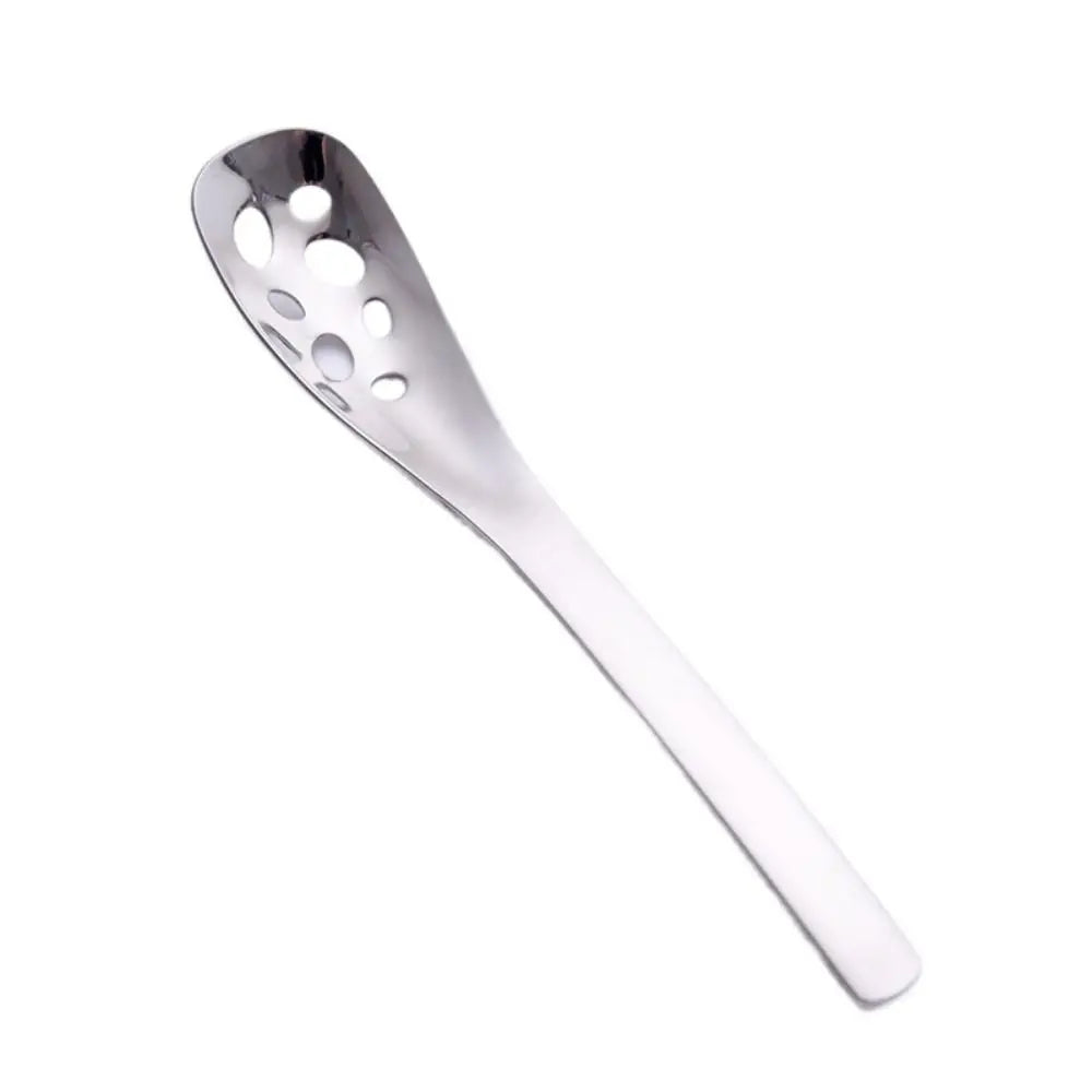 Stainless steel slotted spoon kitchen utensil