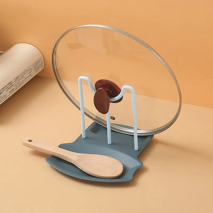 Kitchen storage organizer rack on countertop