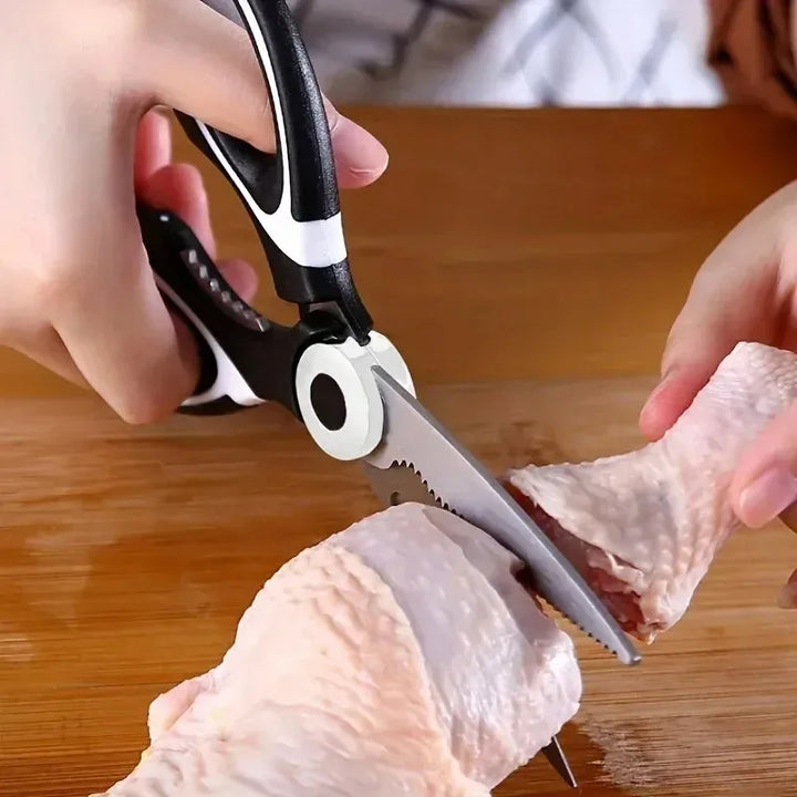 Multifunctional kitchen stainless steel scissors