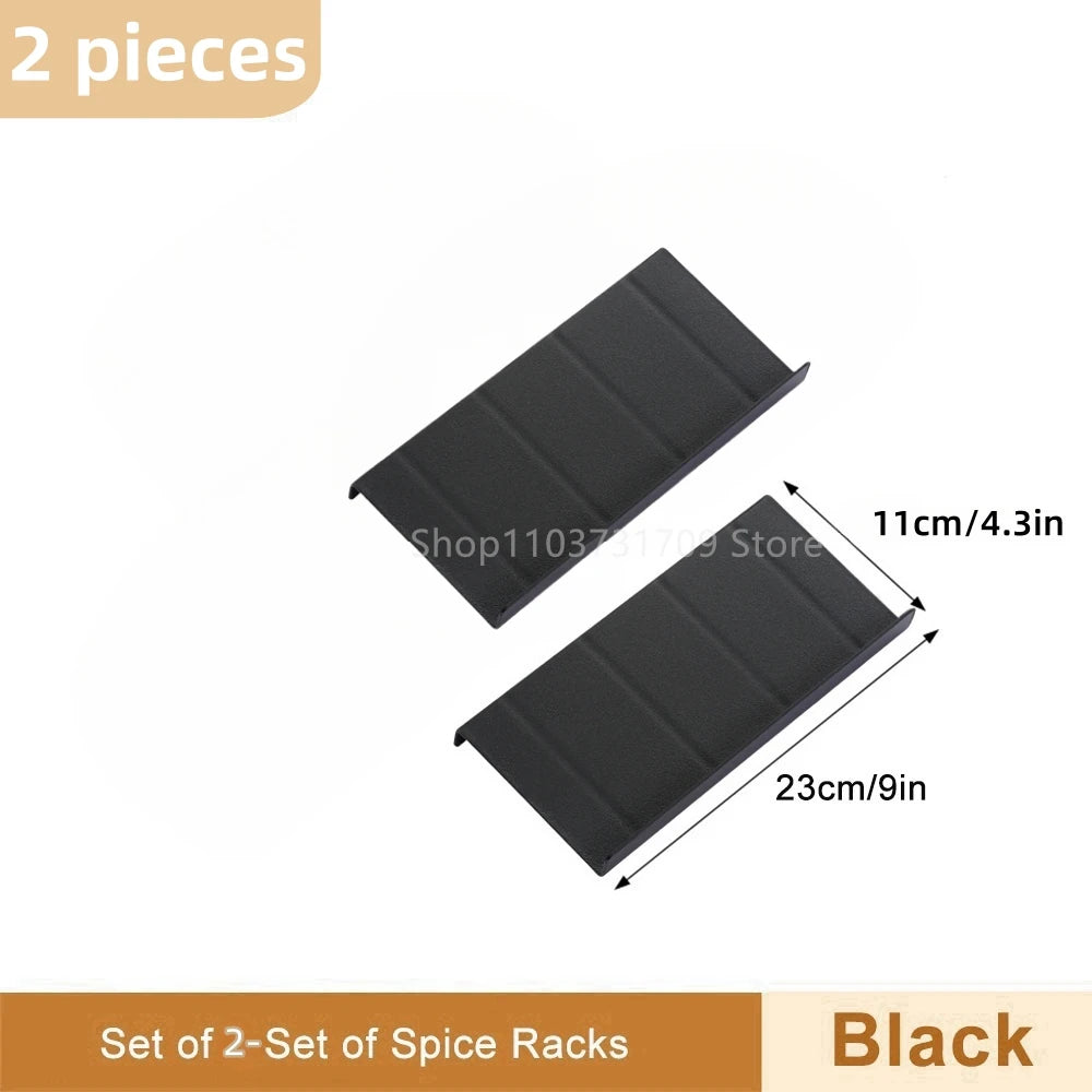 4-layer adjustable spice drawer organizer in kitchen