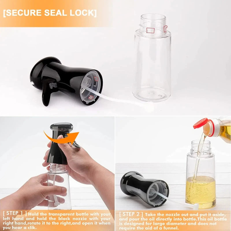 Cooking oil sprayer for kitchen use bottle