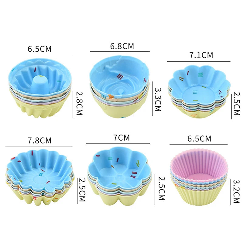 Silicone cake mold muffin cupcake set - Baking