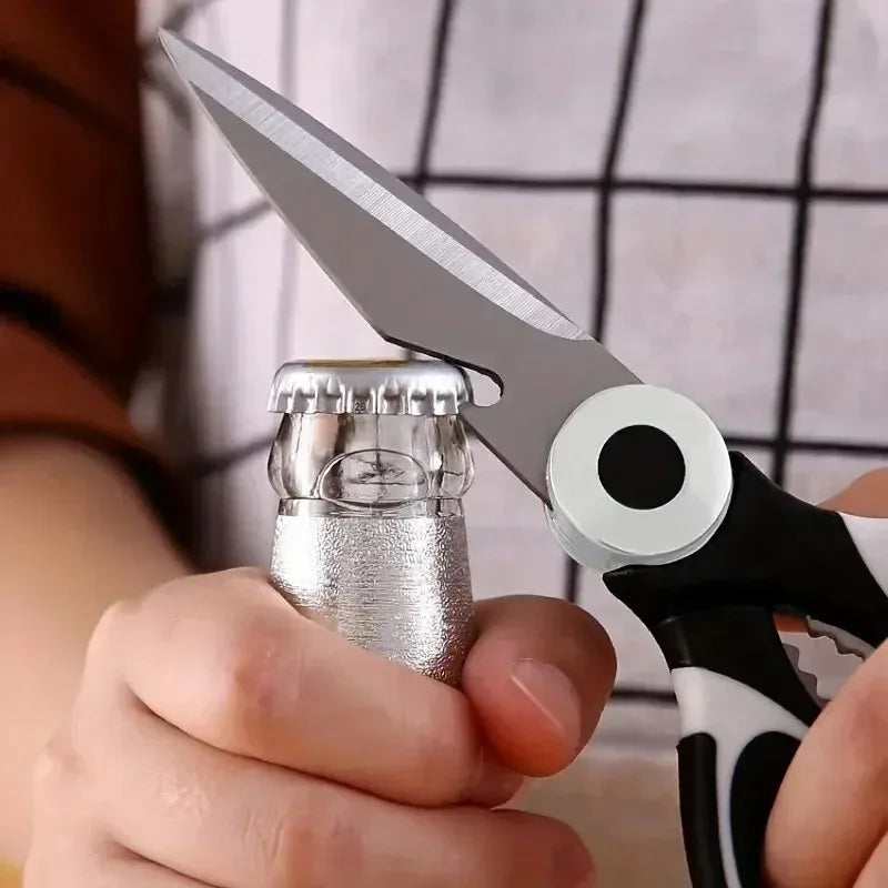 Multifunctional kitchen stainless steel scissors
