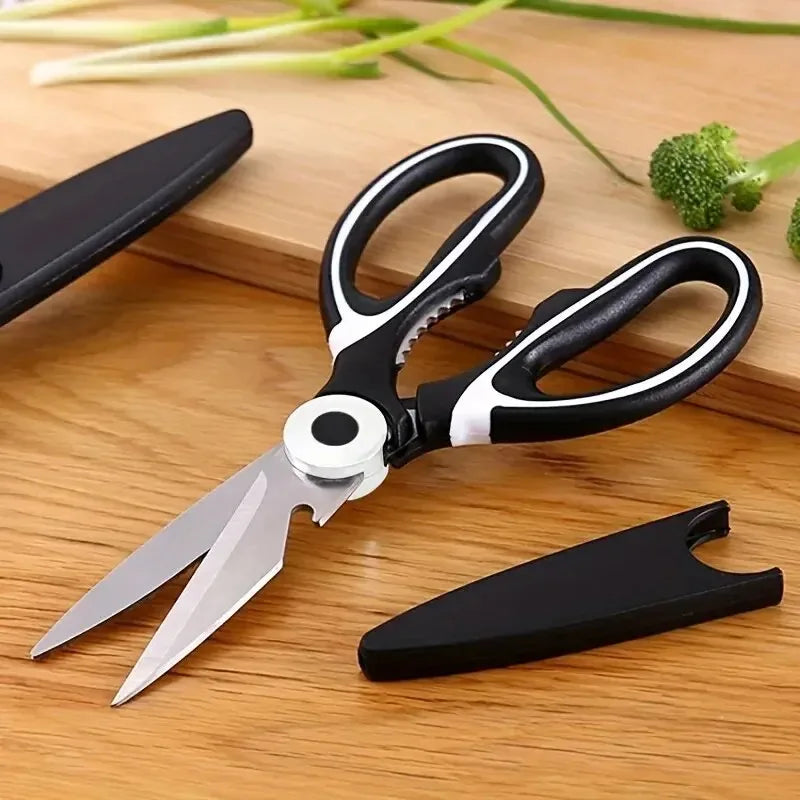 Multifunctional kitchen stainless steel scissors