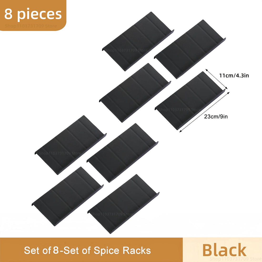 4-layer adjustable spice drawer organizer in kitchen