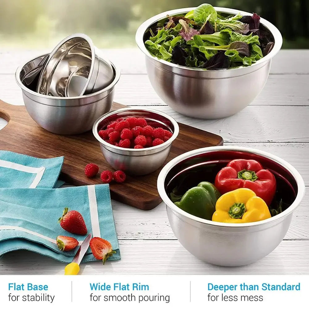 Stainless Steel Mixing Bowl Baking and cooking